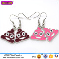 Boucles d&#39;oreilles en gros rouge lèvres usine de Guangzhou, boucle d&#39;oreille thème Emoji